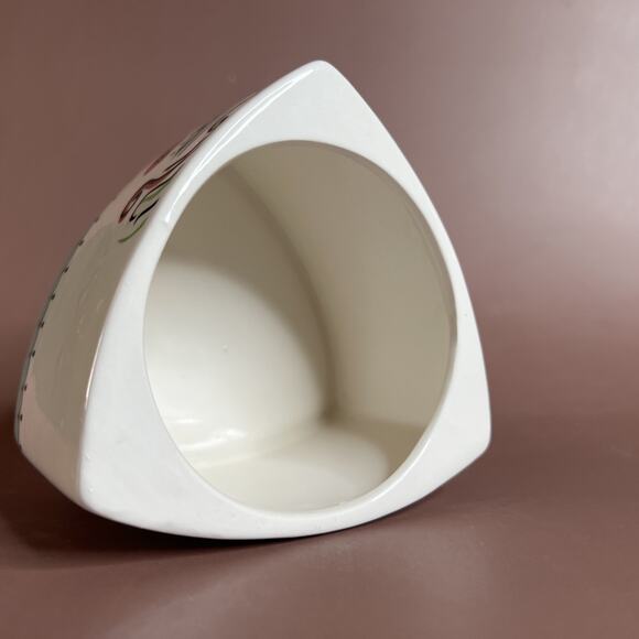 Set of 2 Rocket Farms Lady Face Planters, Abstract Picasso Style, Triangle Shape - Picture 7 of 14